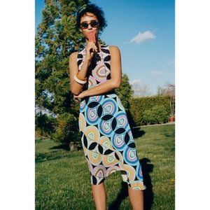 Anthropologie Multicolor Asymmetrical Dress